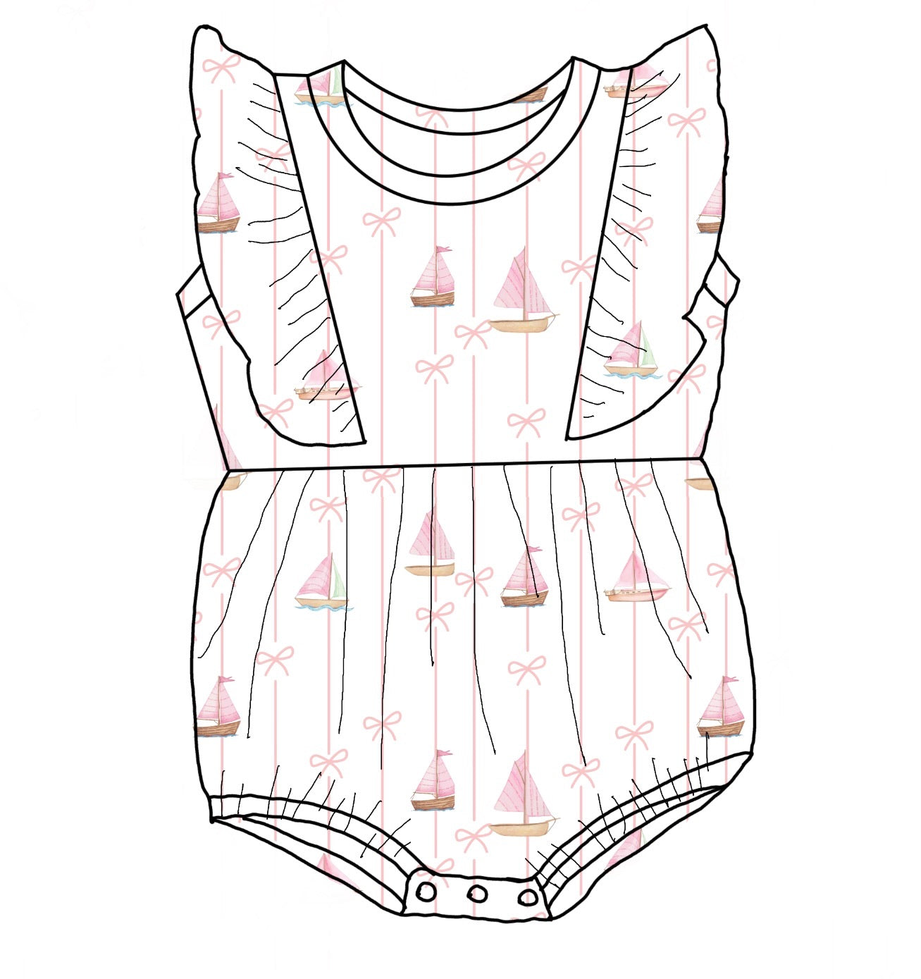 Coastline - Bubble romper