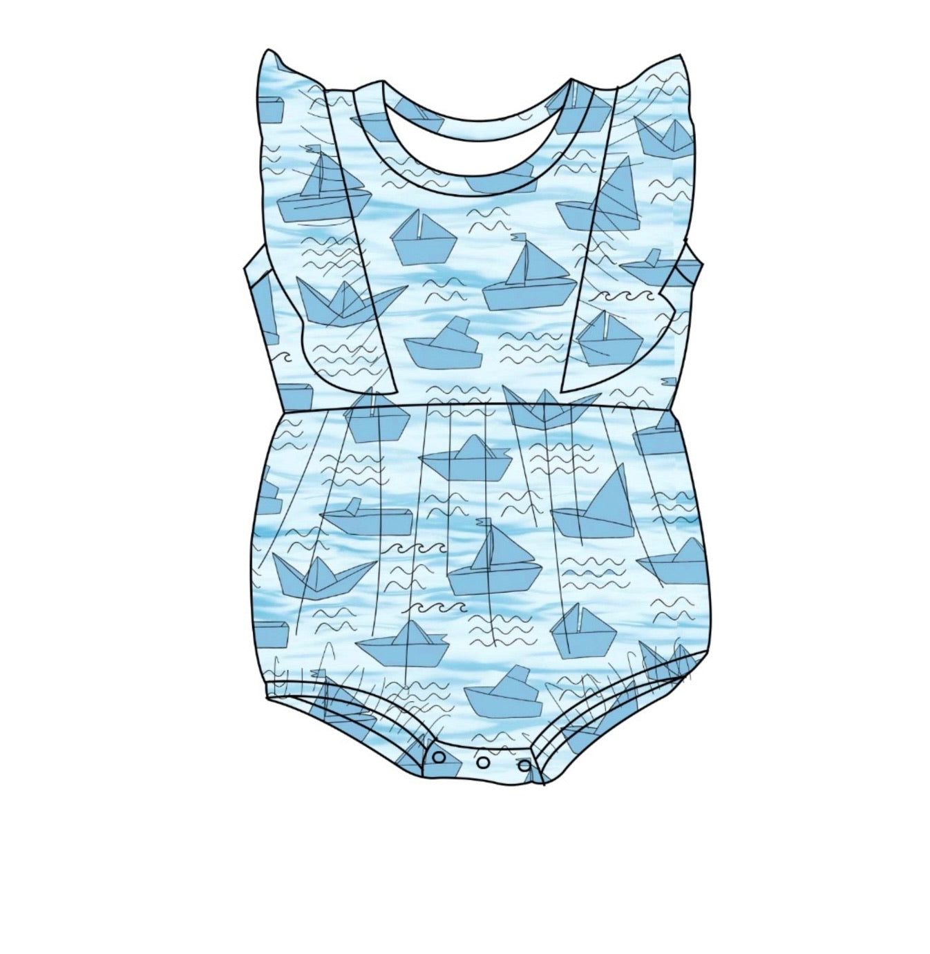 Skilled Sailor - Bubble romper