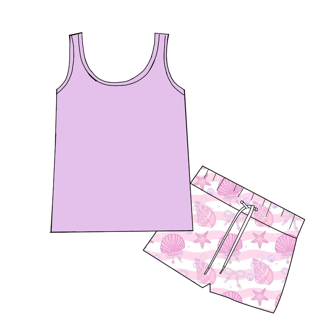 Mermaid Dreams- PJ Set