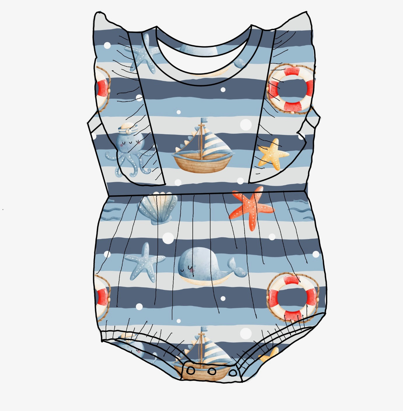 Ocean Explorers - Bubble romper