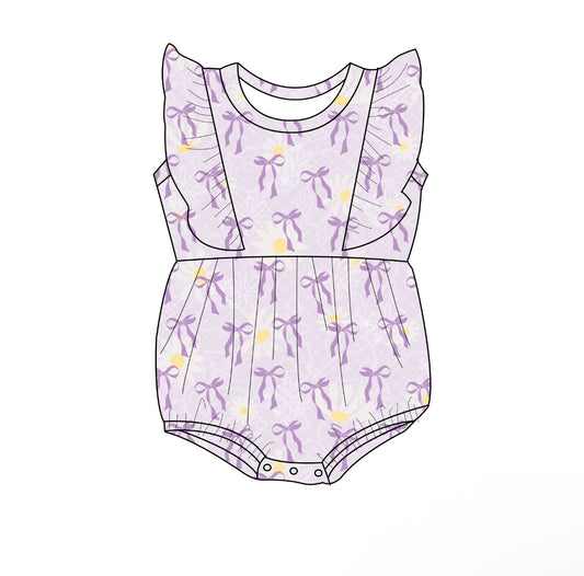 Lilac Lace - Bubble romper
